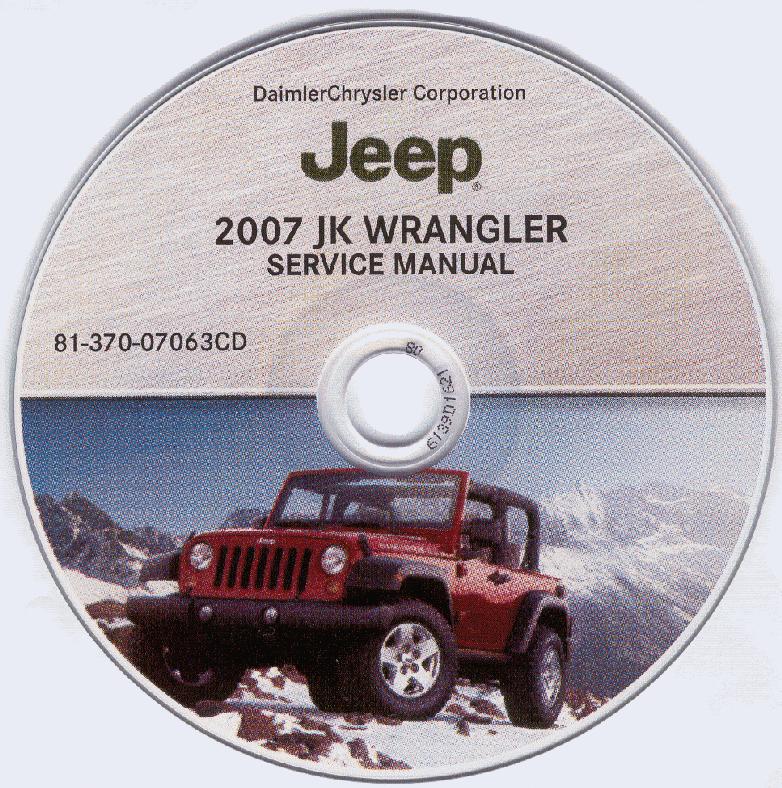2007 JK Wrangler Service Manual CD image