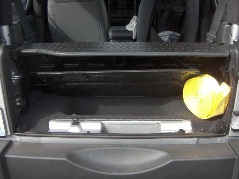 Access to under floor storage compartment with Add-A-Trunk installed image