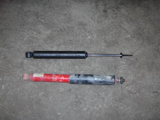 Shock absorbers: New (top) old (bottom) image
