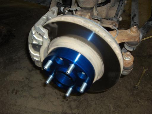 New wheel spacer installed; ready for rims and tires! image