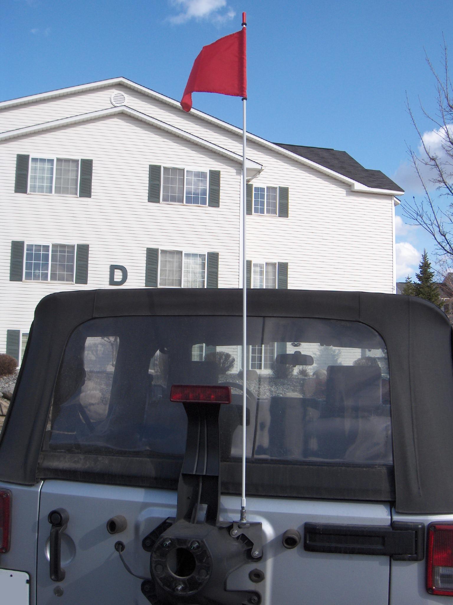 Trail Flag Kit (Red) without spare tire image