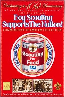100th Anniversary Emblem - Scouting for Food image