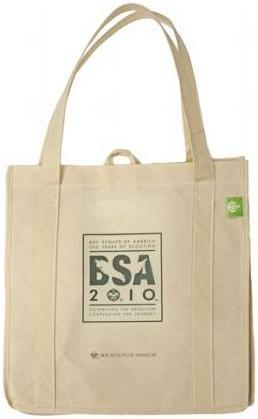BSA White Eco Bag - front image