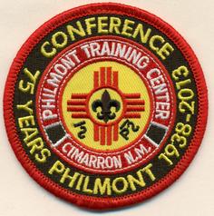 Philmont Training Center 75 Anniversary Conference patch image