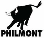 Philmont bull-black logo image
