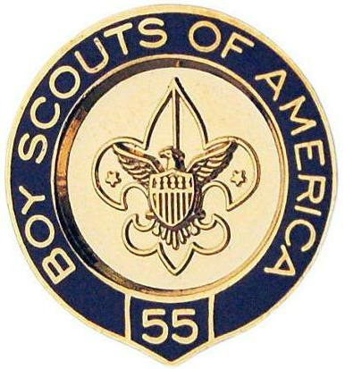 Veteran Scouter Pin - 55 Years image