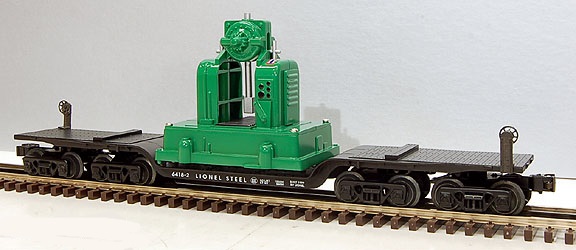 Lionel Depressed Center Flatcar with Back Shop image