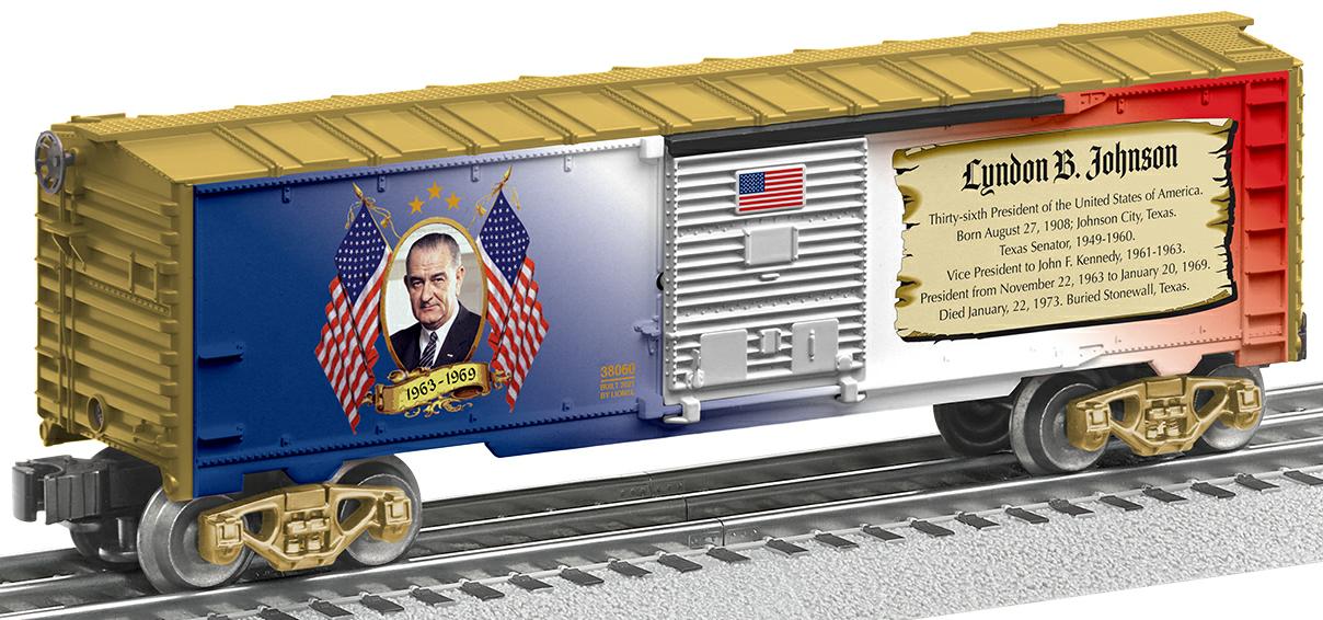 Lyndon B. Johnson boxcar image