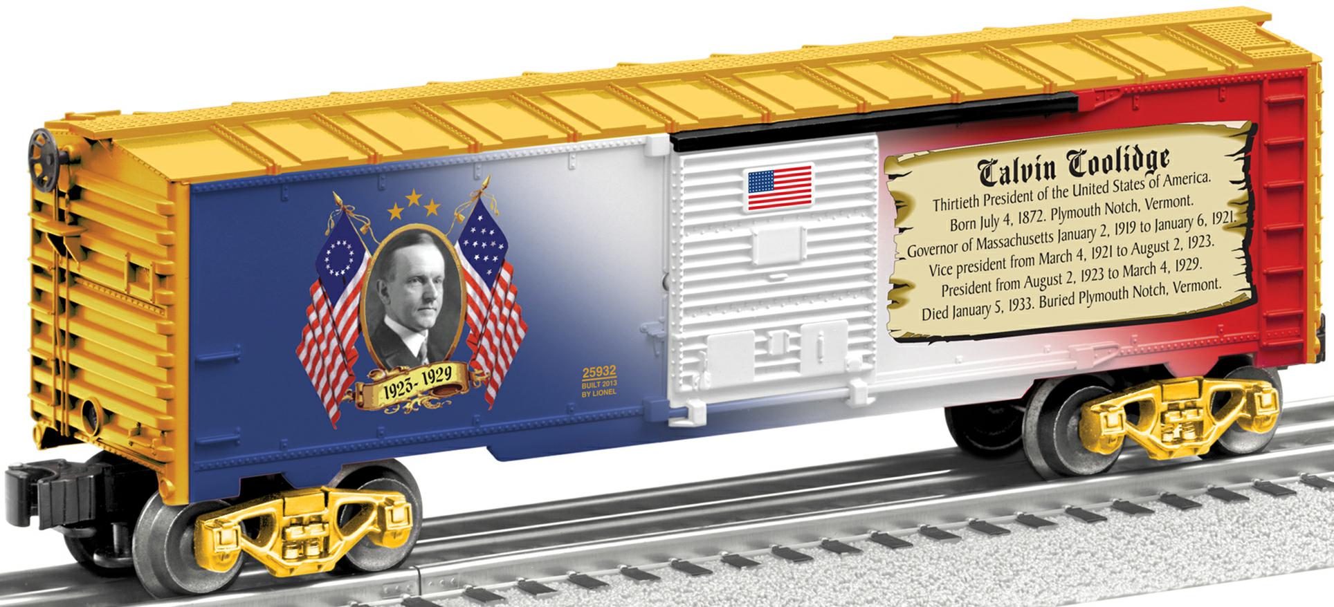 Calvin Coolidge boxcar image