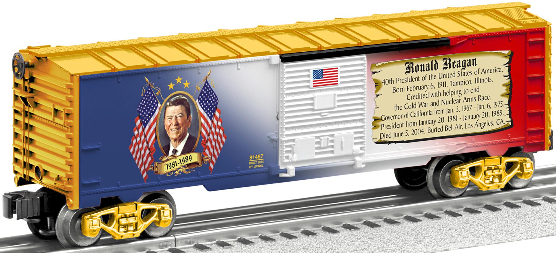 Ronald Reagan boxcar image