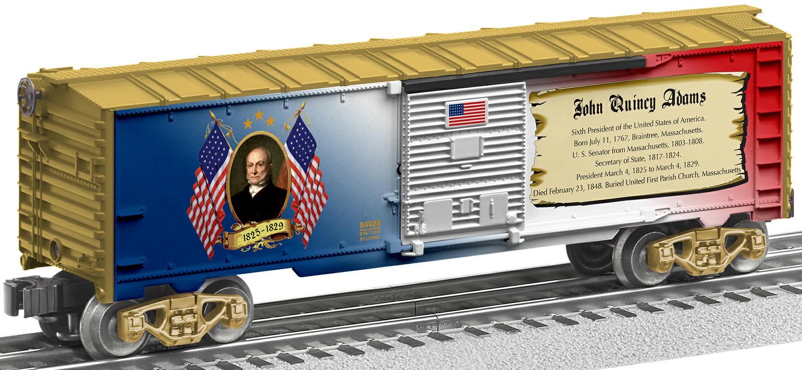 John Quincy Adams boxcar image