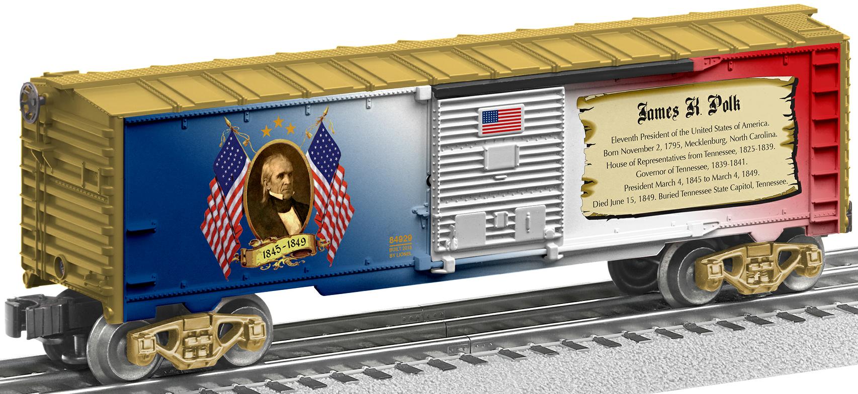James K. Polk boxcar image