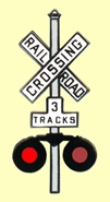Flashing R.R. Crossing Sign image