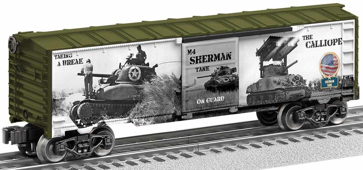 WWII Sherman Tank Boxcar image