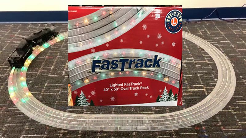 40" x 50" Oval Lighted Fastrack with Multi-Colored Lights image