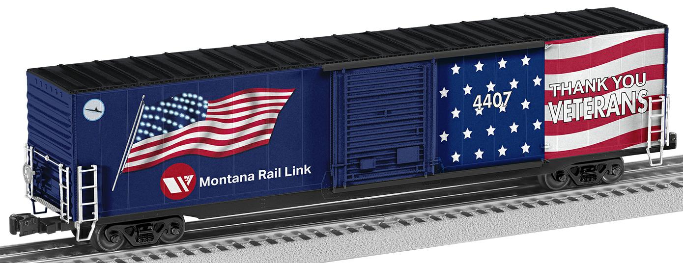 Montana Rail Link Illuminated Flag Boxcar image