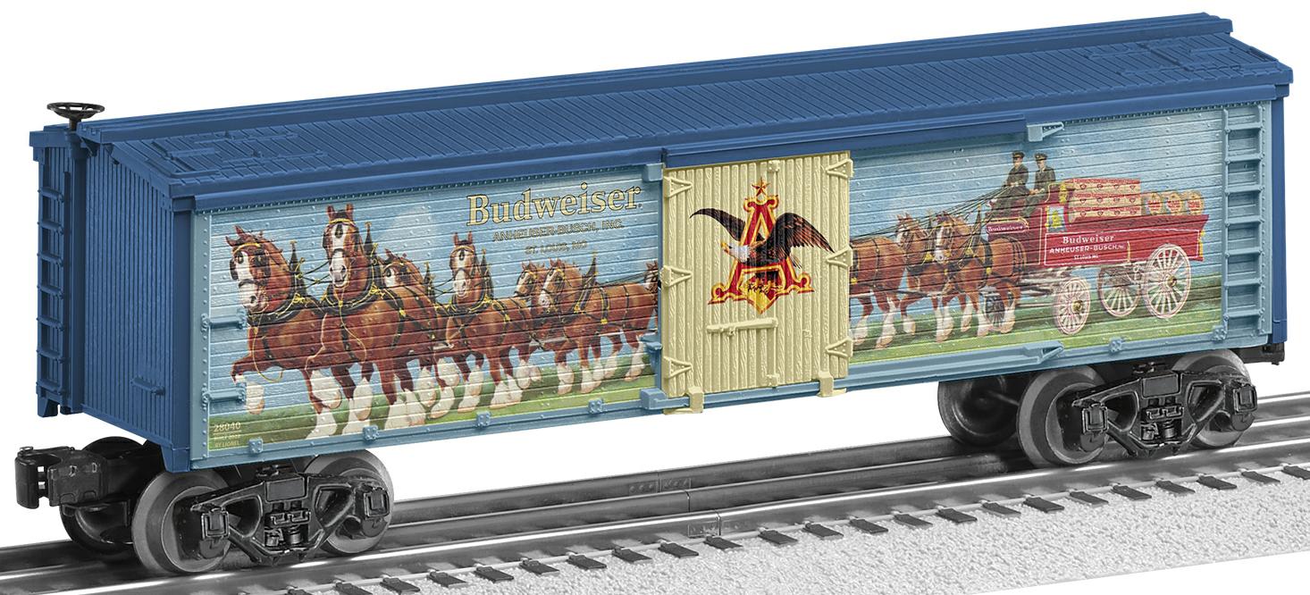 Vintage Anheuser Busch Clydesdale Reefer Boxcar image