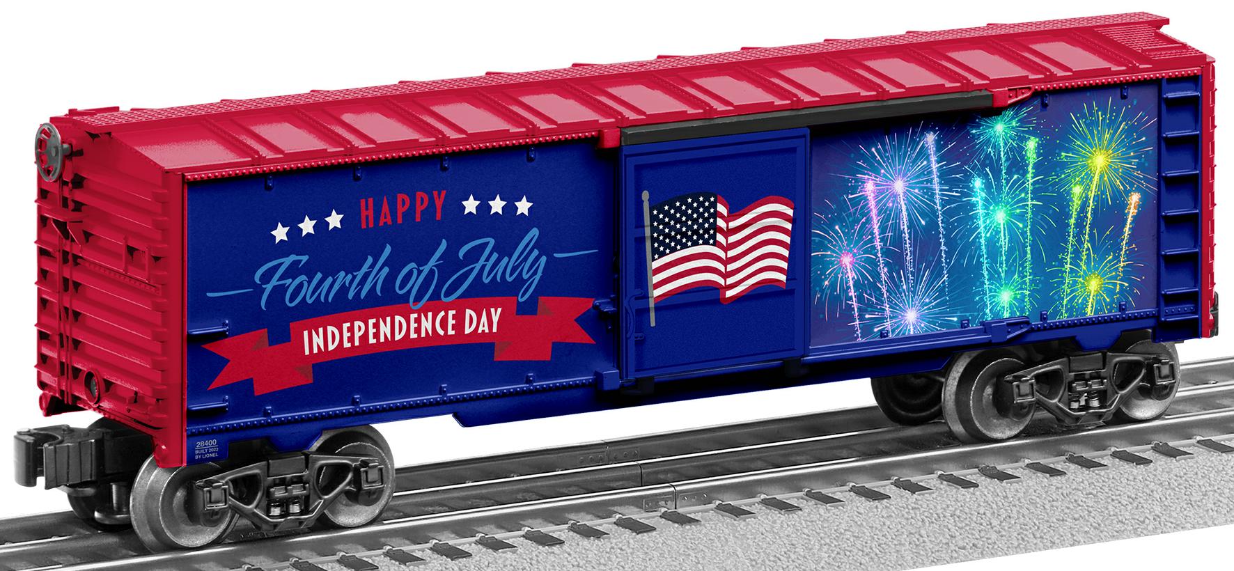 Fourth of July Illuminated Car with Sound image