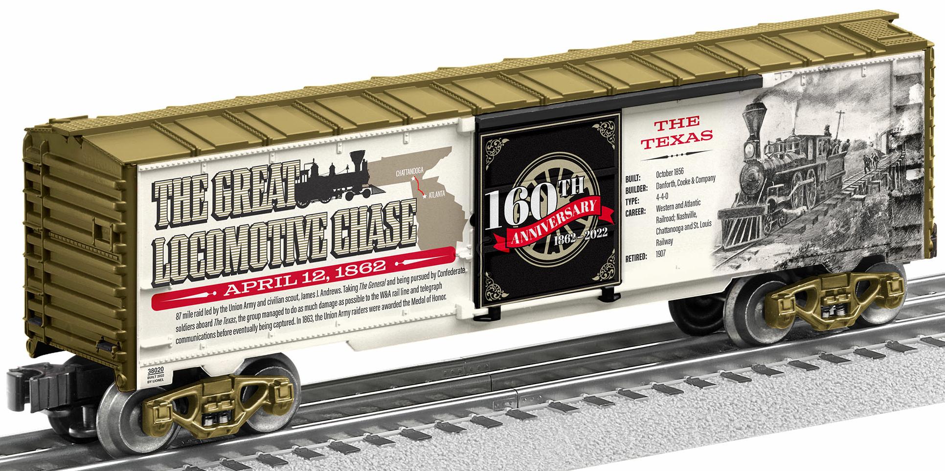 The Great Locomotive Chase 160th Anniversary Boxcar image