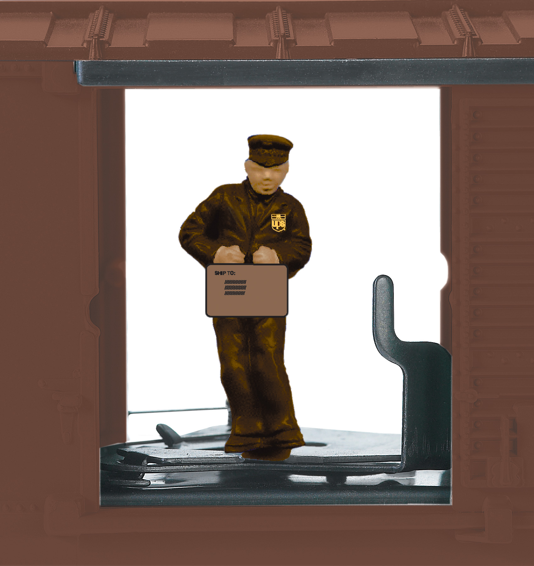 UPS® Operating Boxcar (Archive Collection) (door open) image
