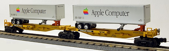 TTUX Flatcar (set of 2) with (2) Apple Computer Trailers image