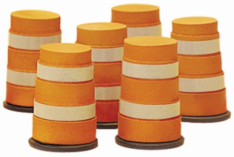 Construction Barrels (set of 6) image
