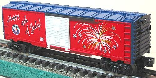 2002 LRRC Fourth of July Lighted Boxcar image