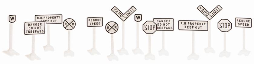 Railroad Signs (set of 14) image