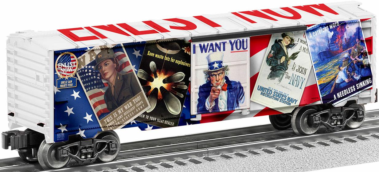 Uncle Sam "Enlist Now" Boxcar image