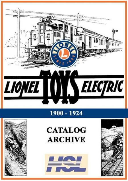 Lionel Consumer Catalog Digital Archive, 1900-1924 - Front Cover image