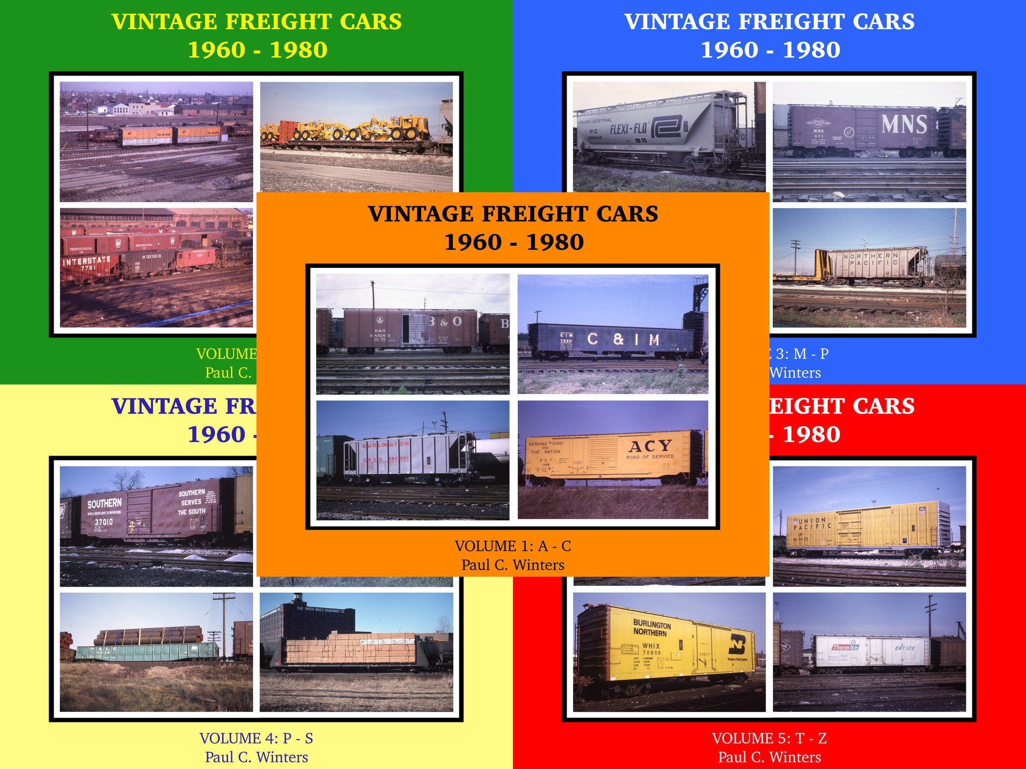 Vintage Freight Cars 1960-1980 Volumes 1-5 Bundle (eBooks) image