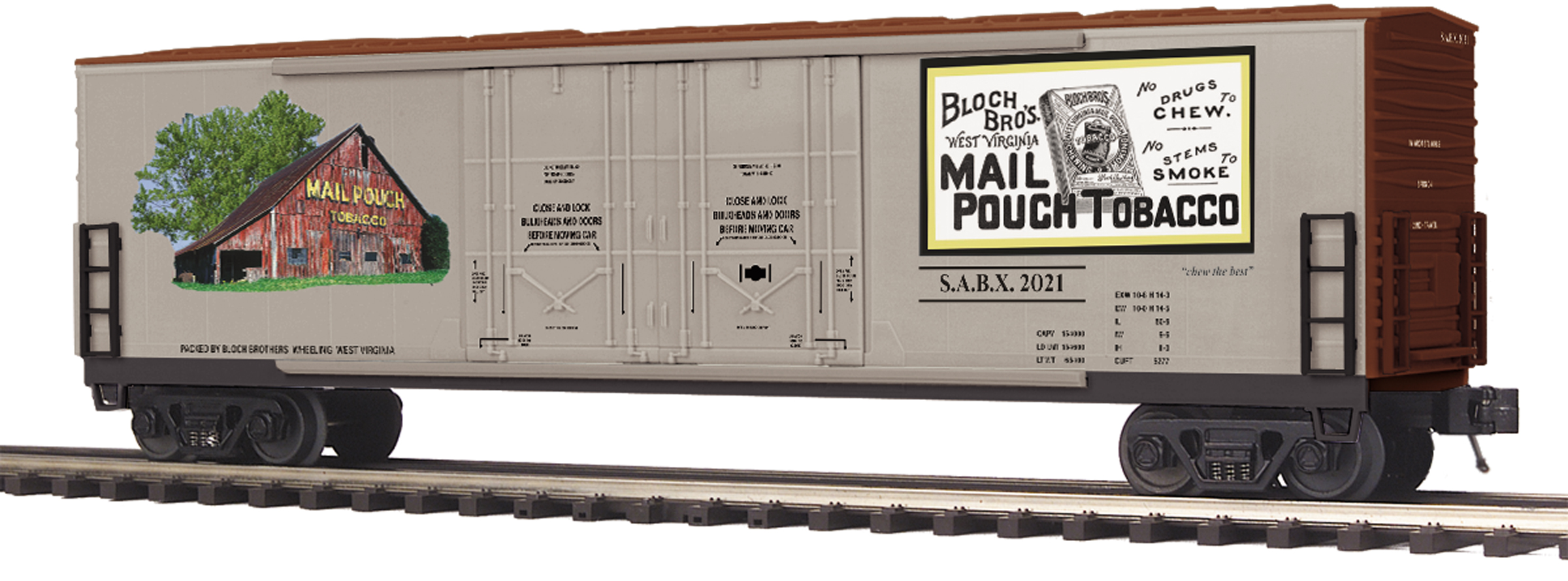 Mail Pouch 50' Dbl. Door Plugged Boxcar image