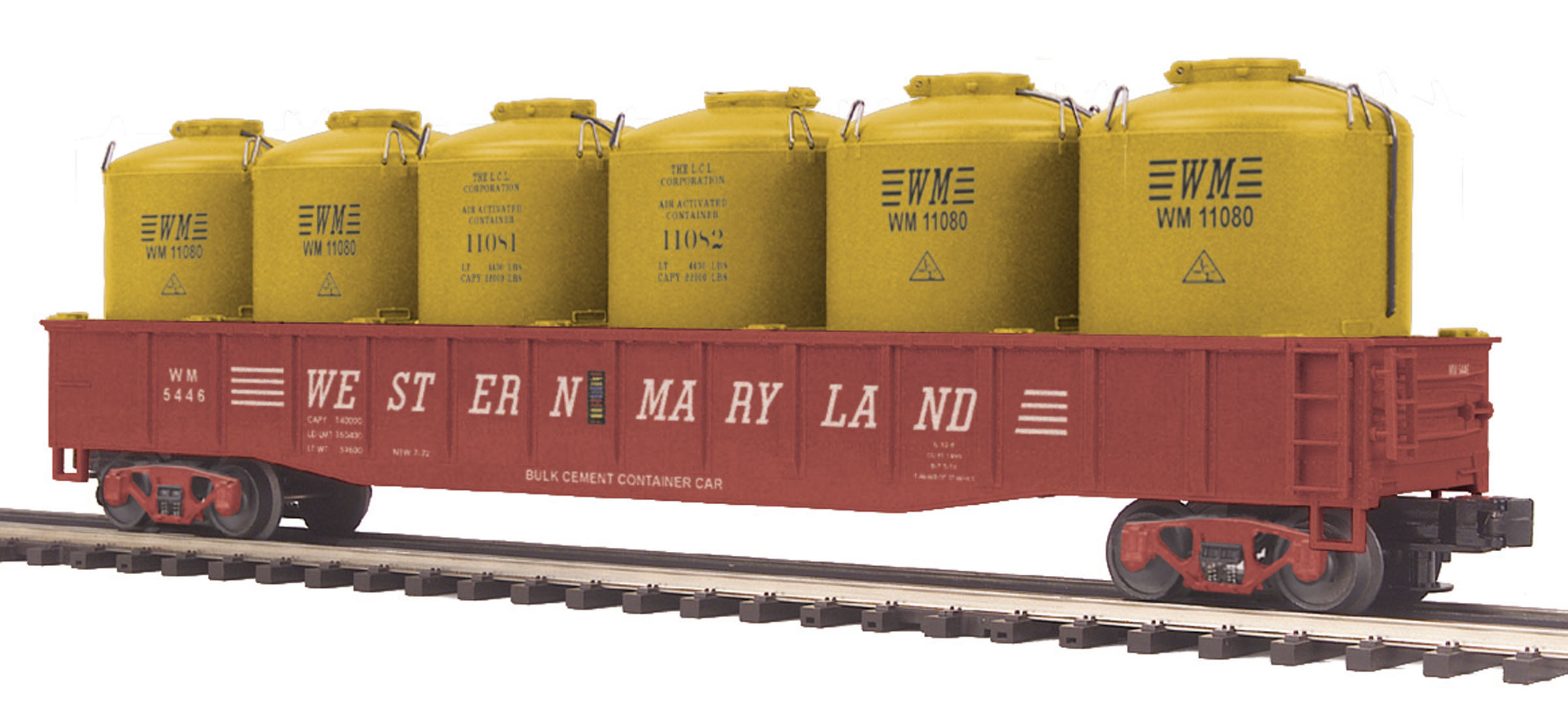 Western Maryland Gondola Car w/LCL Cement Containers image