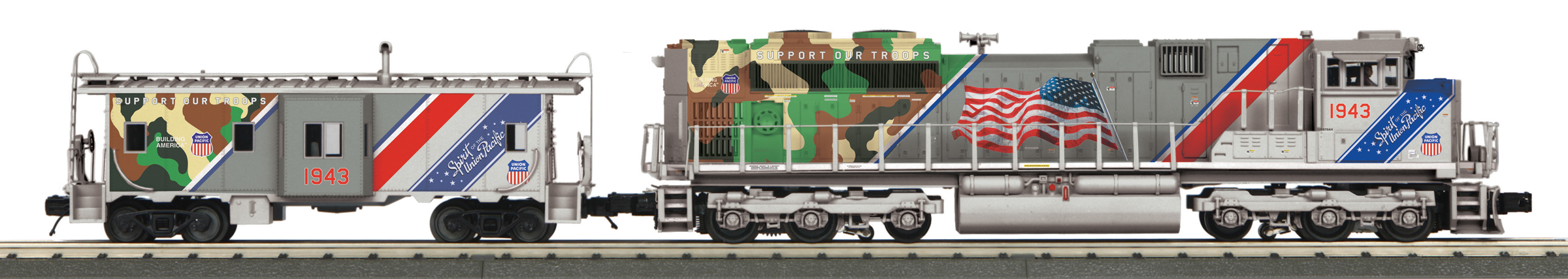 Spirit of the Union Pacific SD70ACe Diesel & Caboose Set image