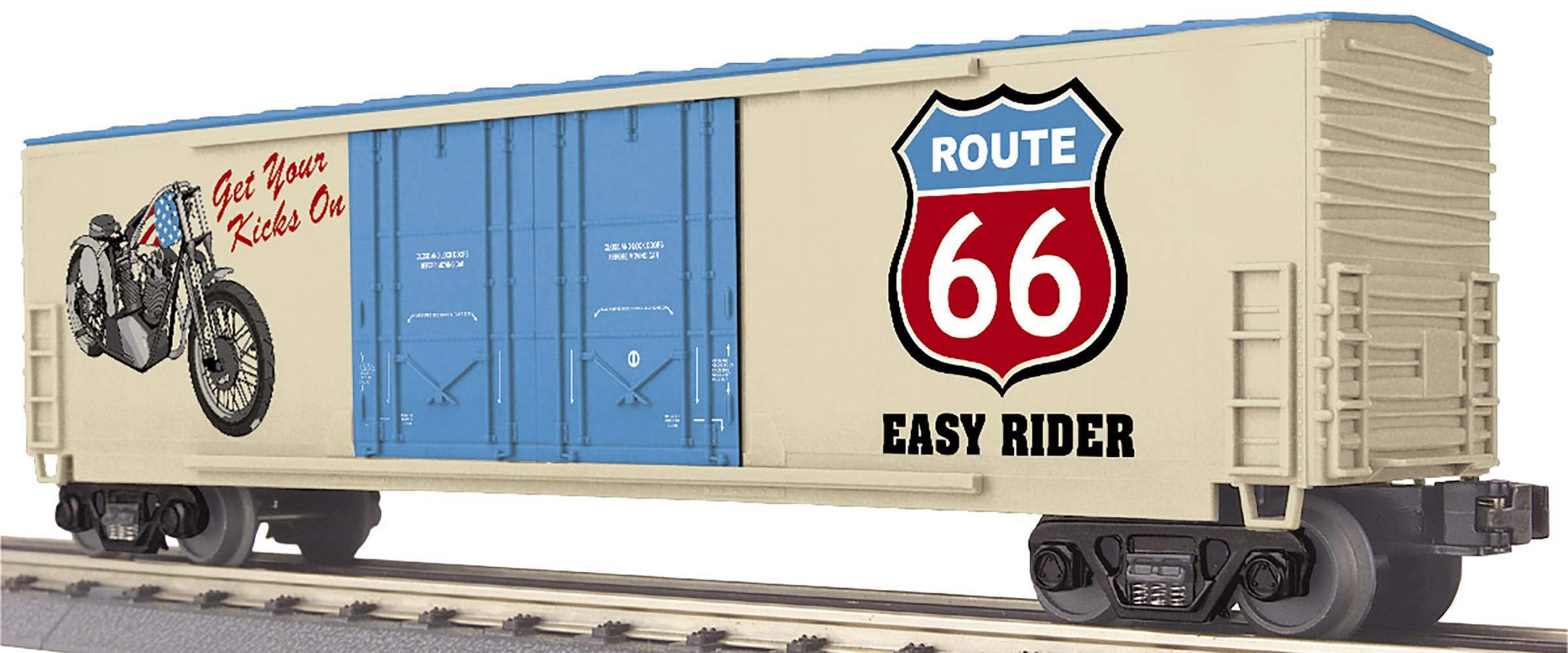 Route 66 (Motorcycle) 50' Double Door Plugged Boxcar image