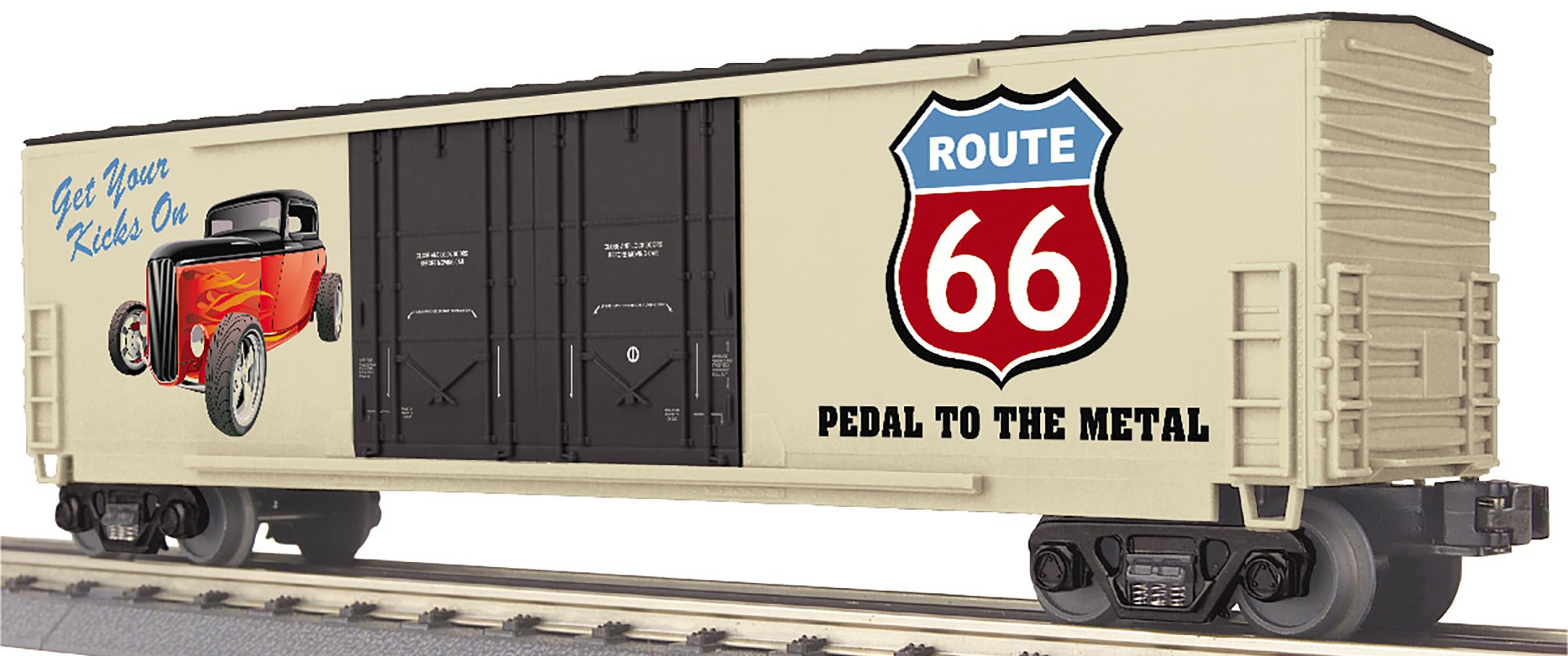 Route 66 (Hot Rod) 50' Double Door Plugged Boxcar image