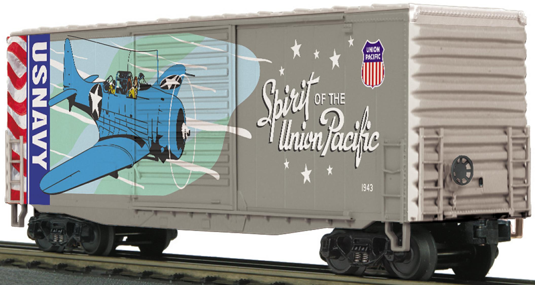 Spirit of the Union Pacific (Navy) 40' High Cube Box Car image