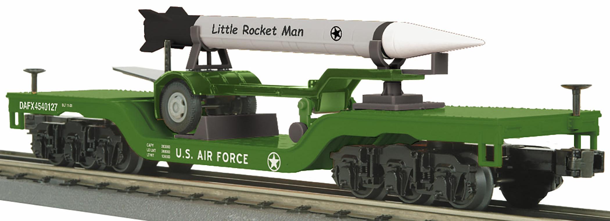 Dep. Center Flat Car w/Rocket Load - U.S. Air Force (Little Rocket Man) image