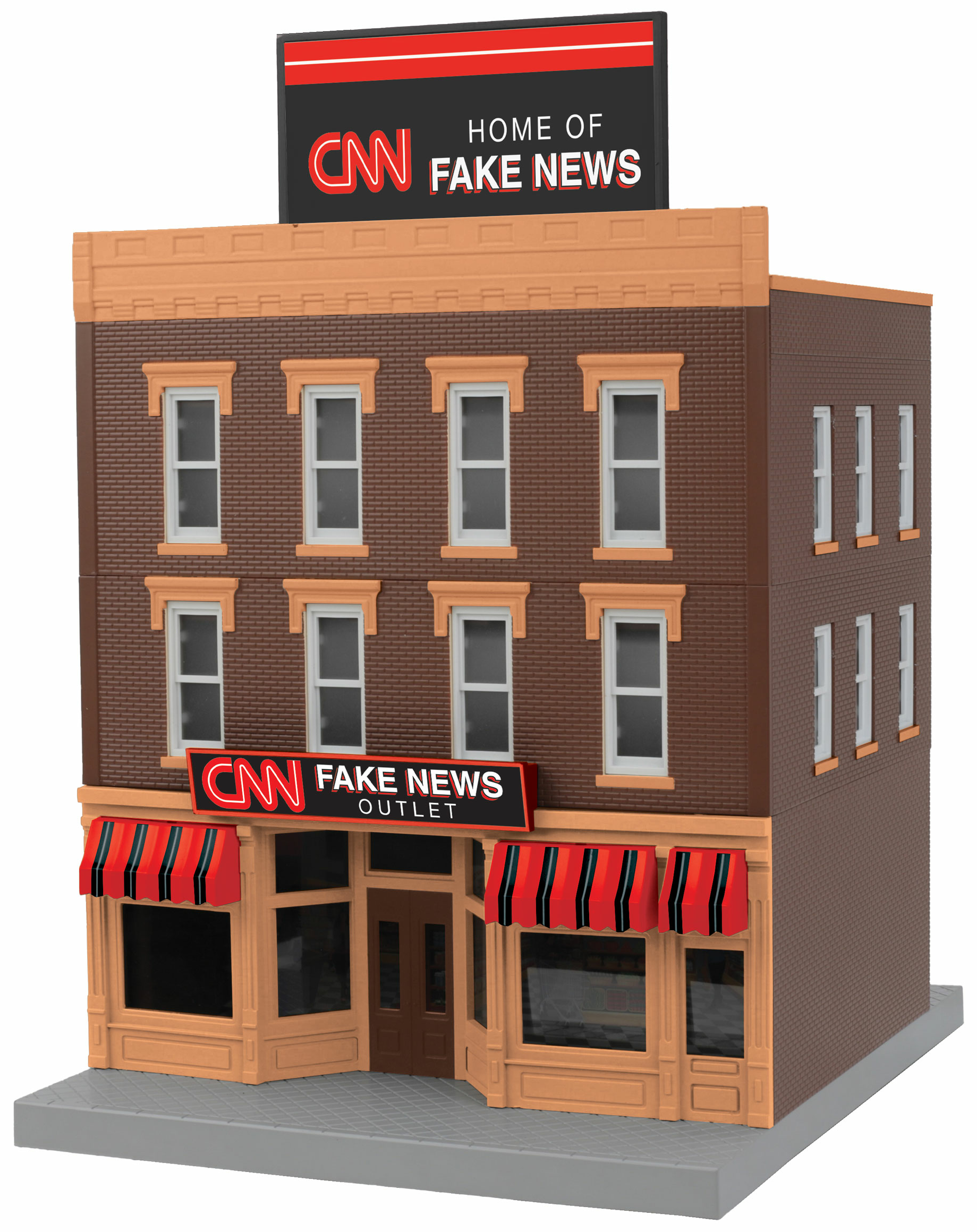 3-Story City Building 1 - CNN Fake News Outlet image